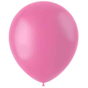 100 x Rosy Pink Deluxe Matt Party Balloons - 33cm