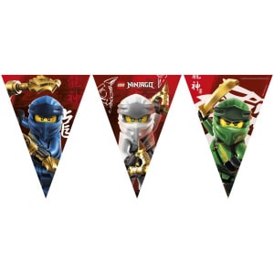 Licensed Lego Ninjago Compostable Party Flag Banner - 2.3m