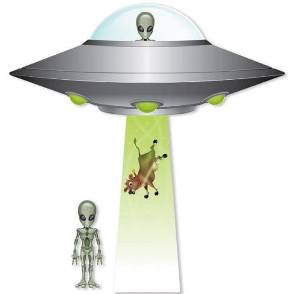 Jumbo Flying Saucer Cut-out Decoration - 99cm