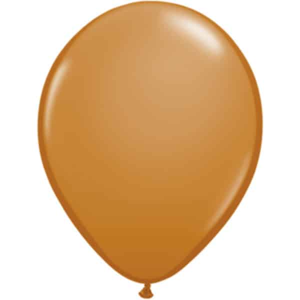 100 x Mocha Brown Qualatex Deluxe Matt Party Balloons - 13cm