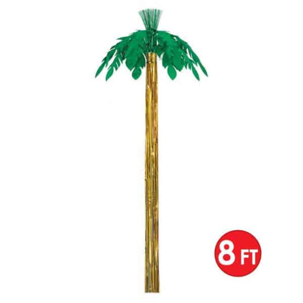 Large Metallic Finish Palm Tree Hanging Party Decoration - 250cm