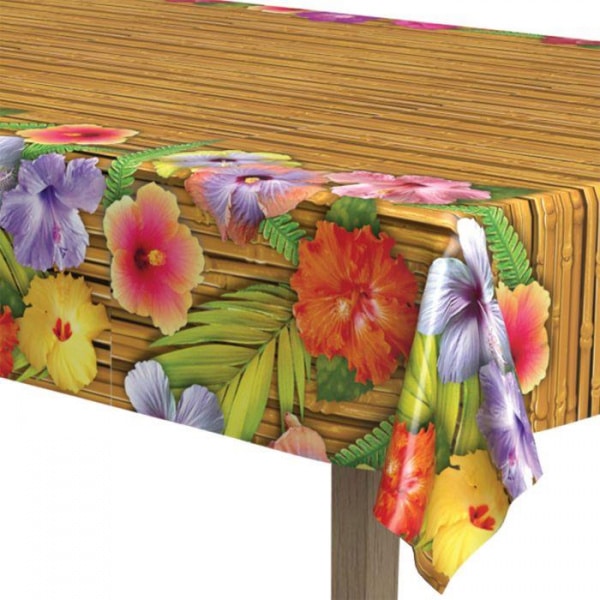 Hawaiian Luau Party Tablecloth - 2.75m X 1.37m