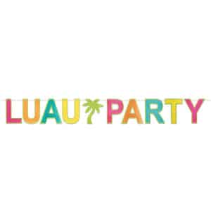 Hawaiian Luau Party Letter Banner - 2.5m