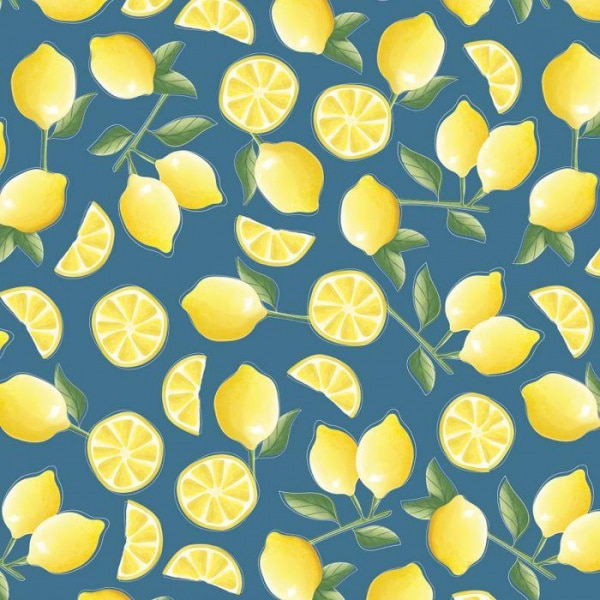 Lemon Fruits Summer Party Tablecloth - 2.75m X 1.37m