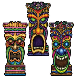 1 x Hawaiian Tikki Totem Decoration