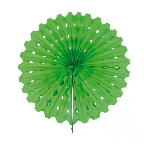 Light Green Honeycomb Hanging Fan Decoration - 45cm