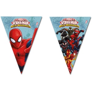 Marvel Spider-Man Web-Warriors Licensed Party Flag Bunting - 3m