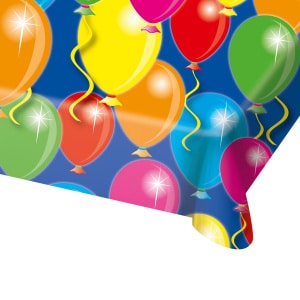 Colourful Balloons Party Tablecloth - 1.3m x 1.8m