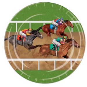 8 x Horse Racing Disposable Paper Plates