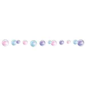 Pretty Bubbles Hanging Party Streamer Banner - 244cm