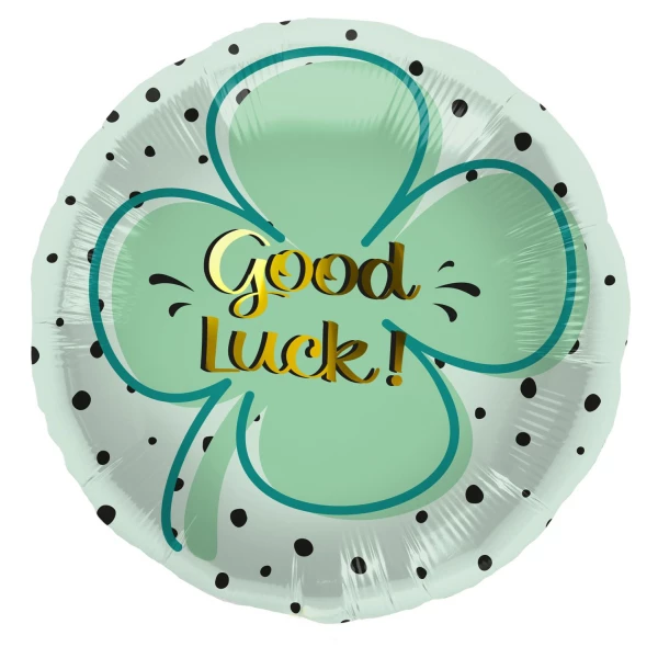 Good Luck Clover Foil Balloon - 45cm