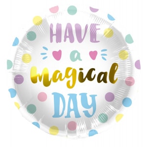 Birthday 'Have A Magical Day' Foil Balloon - 45 cm