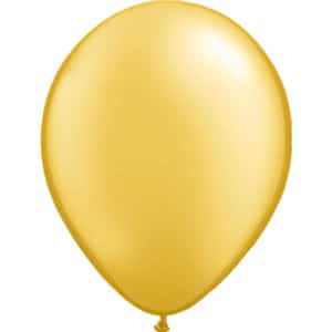 Gold Metallic Deluxe Party Balloons - 30cm