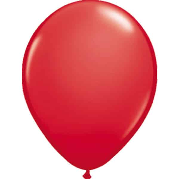 Red Metallic Deluxe Party Balloons - 30cm