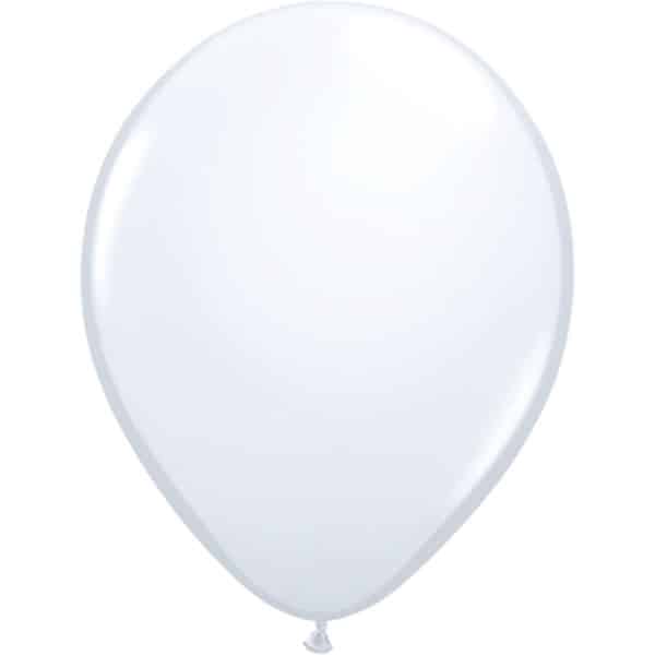 White Deluxe Party Balloons - 30cm
