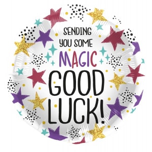 Good Luck ''Sending You Some Magic' Foil Balloon - 45cm