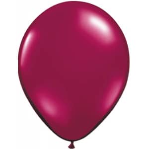 Burgundy Metallic Deluxe Party Balloons - 30cm