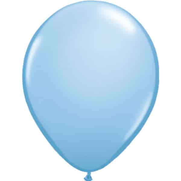 Light Blue Metallic Deluxe Party Balloons - 30cm