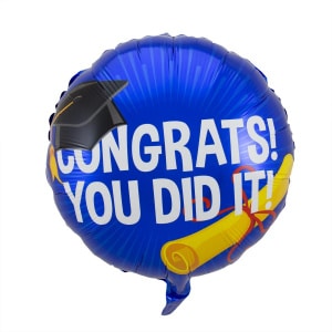Graduation 'Congrats! You Did It!' Foil Balloon - 45cm