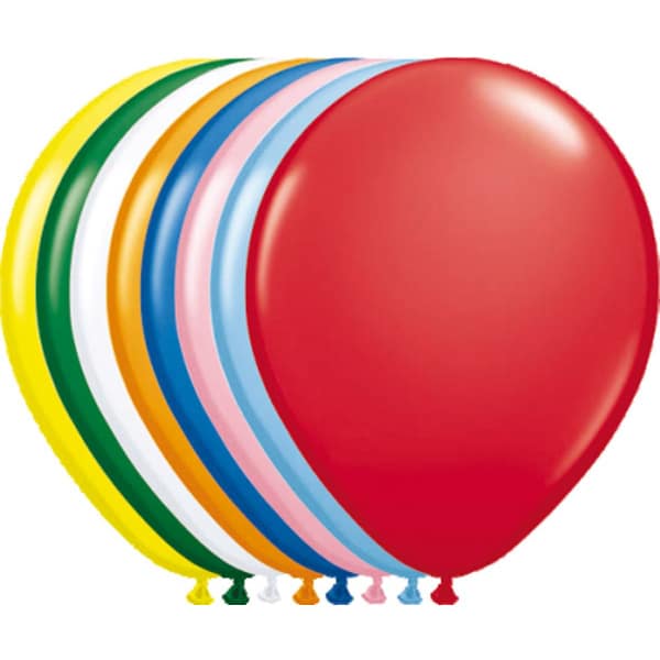 Multicoloured Metallic Deluxe Party Balloons - 30cm