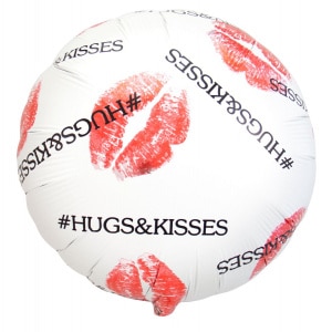 Hugs & Kisses Foil Balloon - 45cm