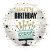 Birthday Cake & Stars Foil Balloon - 45cm