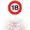 18th Birthday Traffic Sign Foil Balloon - 45cm