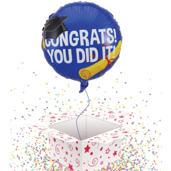Graduation 'Congrats! You Did It!' Foil Balloon - 45cm