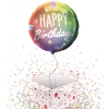 'Happy Birthday!' Multicoloured With Dots Foil Balloon - 45cm