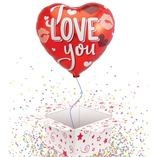 Valentines' 'I Love You' Heart-Shaped Foil Balloon - 45cm
