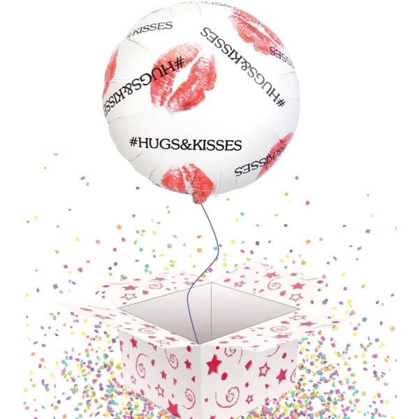 Hugs & Kisses Foil Balloon - 45cm