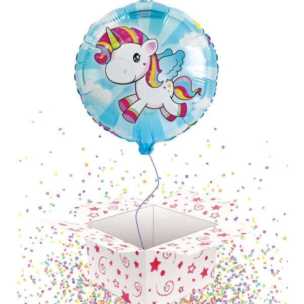 Cute Cartoon Unicorn Foil Balloon - 45cm