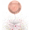 40th Birthday Elegant Lush Blush Rose Gold Foil Party Balloons - 45cm