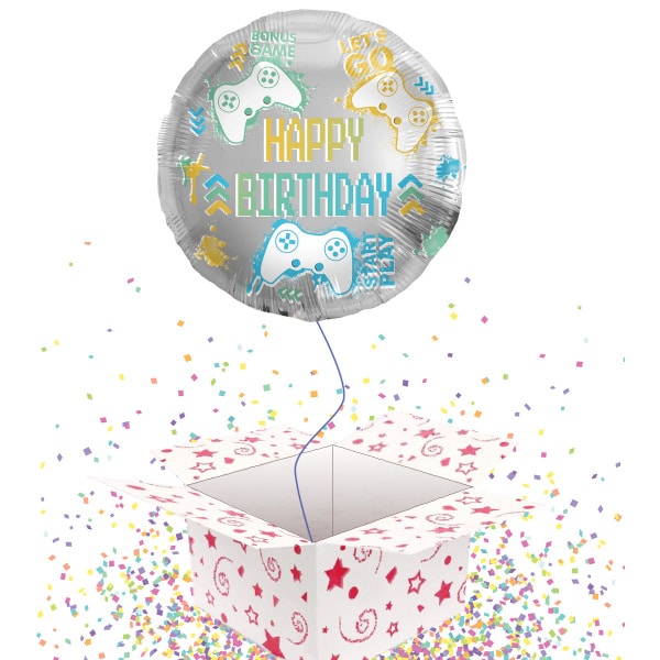 Happy Birthday Gaming Console Foil Balloon - 45cm