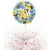 Get Well Soon Flowers Foil Balloon - 45cm