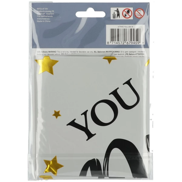Congratulations 'You Did It' - 45cm
