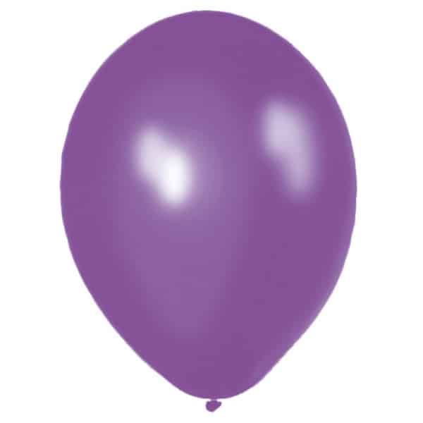 Purple Deluxe Party Balloons - 30cm