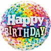 Happy Birthday Foil Balloon Confetti Explosion - 46cm
