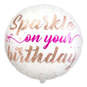 'Sparkle On Your Birthday' Foil Balloon - 45cm