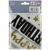 Birthday Cake & Stars Foil Balloon - 45cm