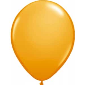 Orange Metallic Deluxe Party Balloons - 30cm