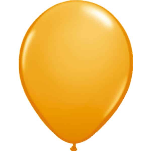 Orange Metallic Deluxe Party Balloons - 30cm