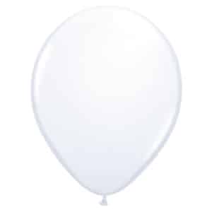 White Metallic Deluxe Party Balloons - 30cm