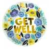 Get Well Soon Flowers Foil Balloon - 45cm