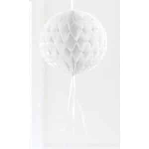 White Honeycomb Ball Hanging Decoration - 30cm
