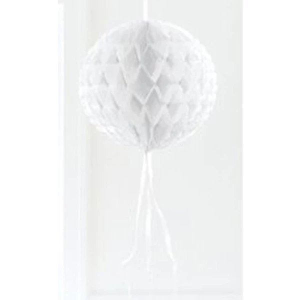 White Honeycomb Ball Hanging Decoration - 30cm