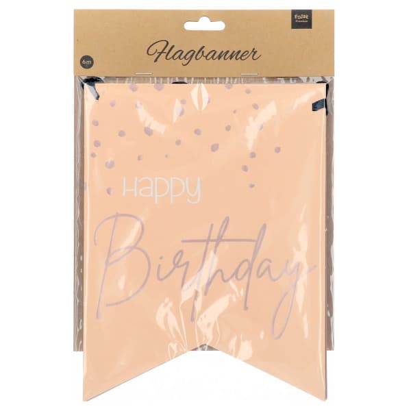 Happy Birthday Bunting Elegant Lush Blush - 6m