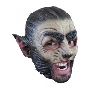 Werewolf Chinless Latex Horror Mask