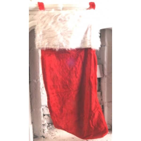 XL Christmas Stocking with Fur - 100cm