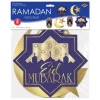 8 X Eid Mubarak Foiled Cutout Decorations - 13cm - 28cm